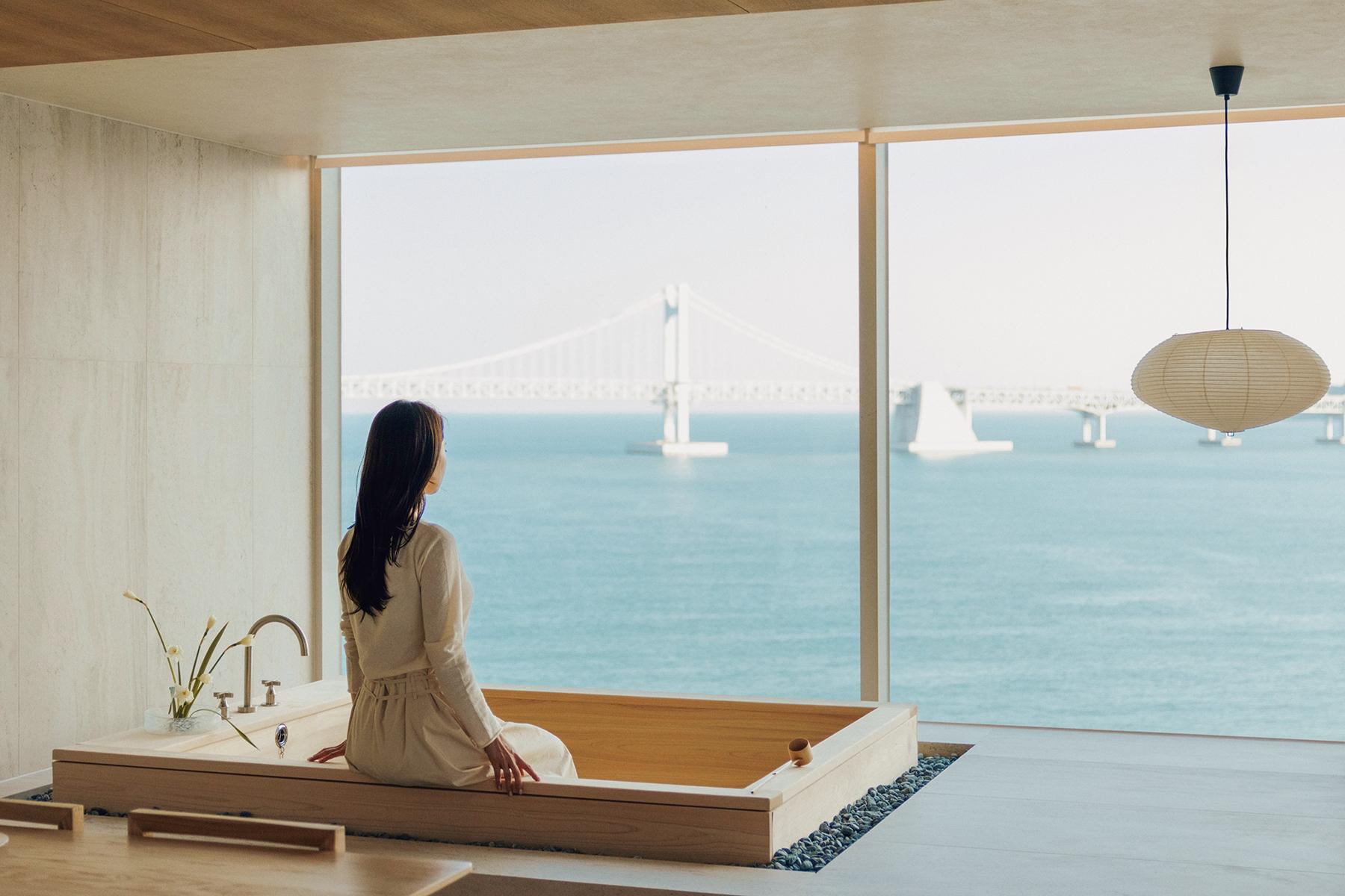 ONUJI STAY exterior facing Gwangalli Beach, Busan